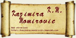 Kazimira Momirović vizit kartica